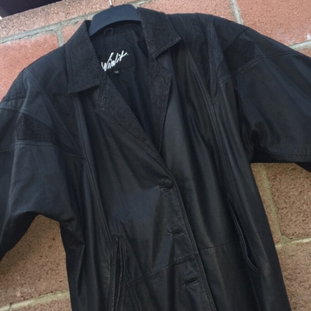 Real Genuine Leather Trenchcoat